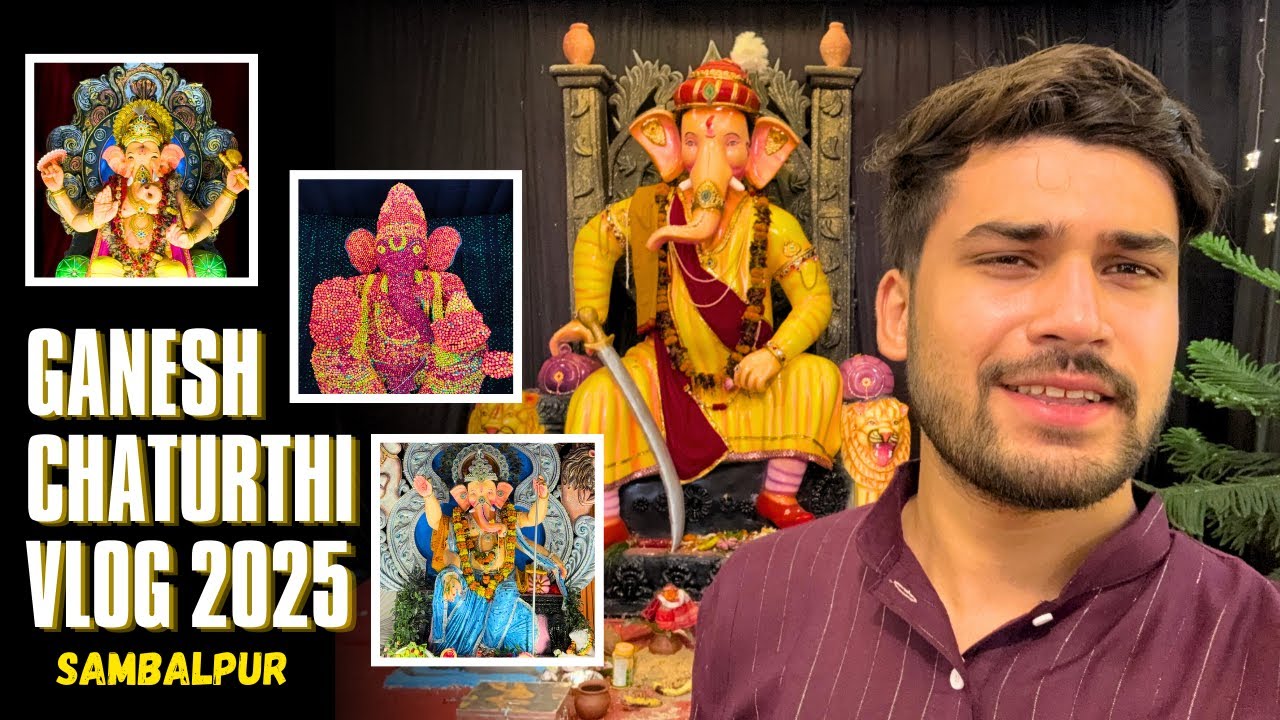 My Ganesh Puja vlog 2025 Sambalpur || All Sambalpur Ganesh Puja 2025 || Ganpati Bappa Darshan 2025 
