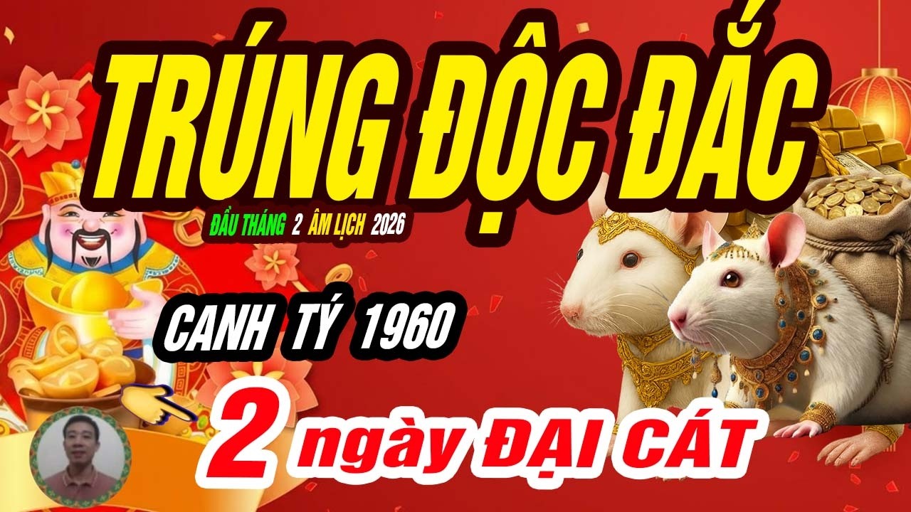 🐭 Cơ Hội Hiếm! CANH TÝ 1960 Chấn Động Lộ Diện 2 Ngày Vàng Đúng 10 Ngày Đầu Tháng 2 Âm, TIỀN NHƯ NƯỚC