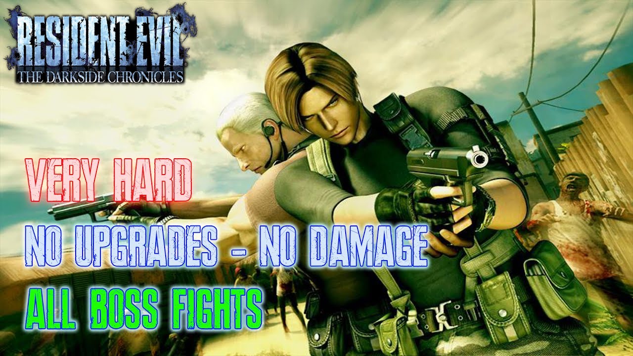 Resident Evil: The Darkside Chronicles - Very Hard - All Boss Fights (No Upgrades & No Damage)