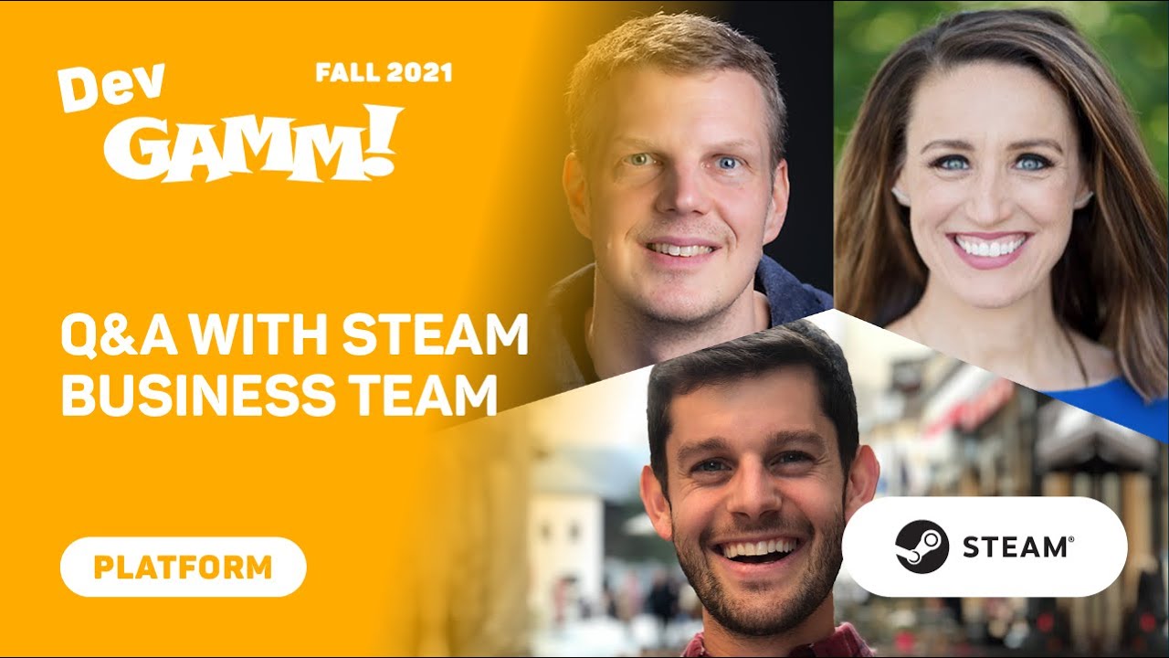 Q&A With Steam Business Team (Fall 2021) / Kaci Aitchison Boyle, Alden Kroll, Tom Giardino (Valve)