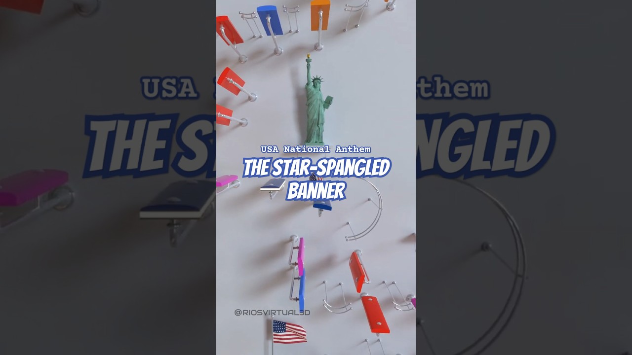 National Anthem Of USA - Marble Music #shorts