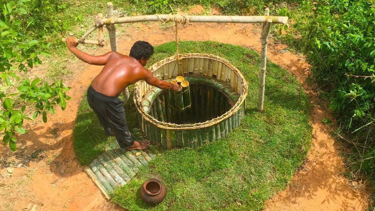 Search groundwater in the forest wells Bamboo