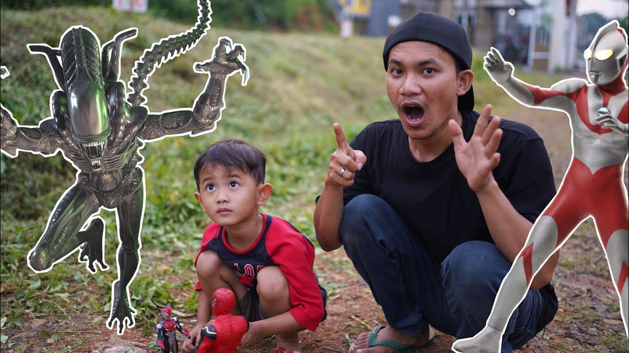 ULTRAMAN MELAWAN MONSTER JAHAT - Berburu Mainan | Ali vlog