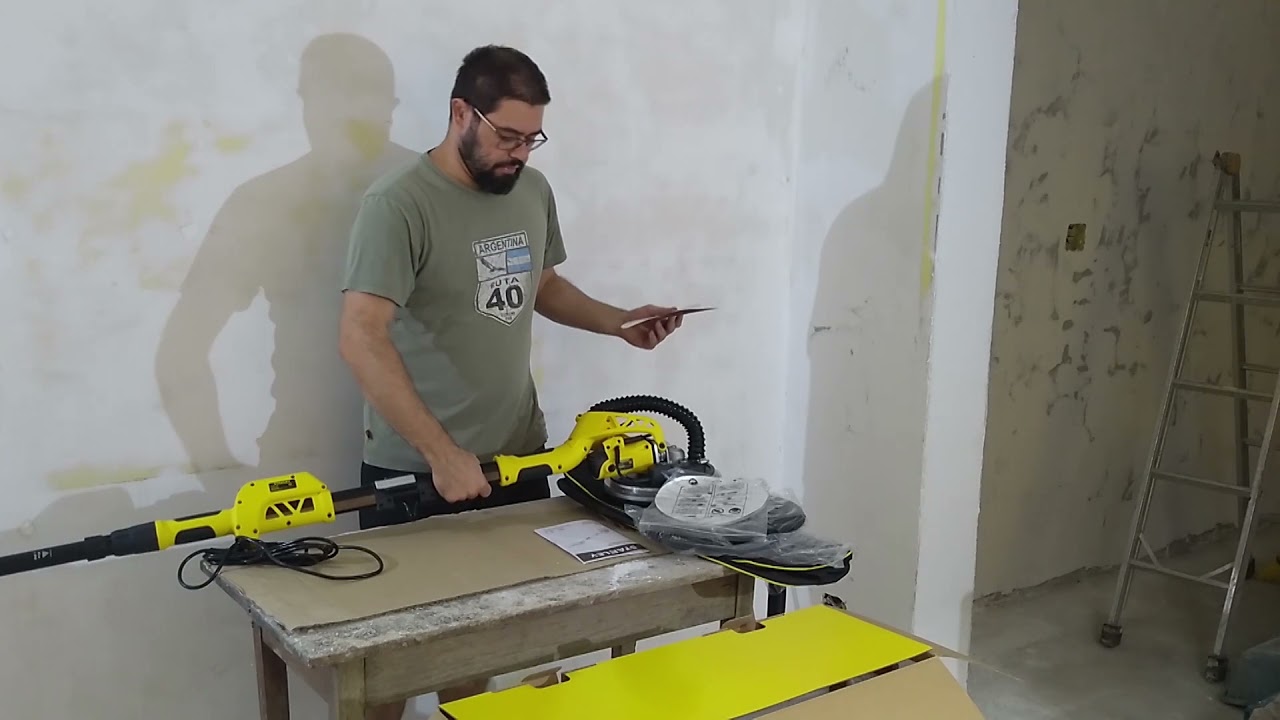 Lixadeira de parede e teto SW75BR Stanley (DryWall Sander) #stanley #lixadeira #drywall #sandpaper