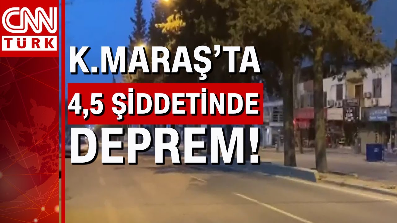 Kahramanmaraş'ta sabah saatlerinde 4,5 b&uuml;y&uuml;kl&uuml;ğ&uuml;nde deprem meydana geldi