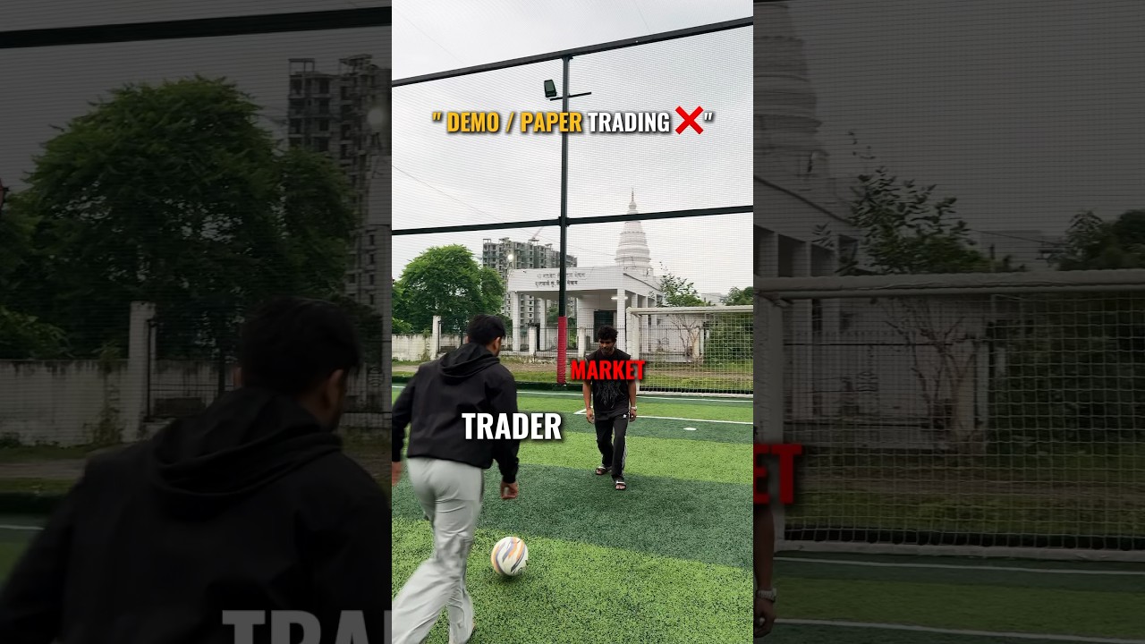Demo Trading Vs Real Trading | Trade with Purab #trading #shorts