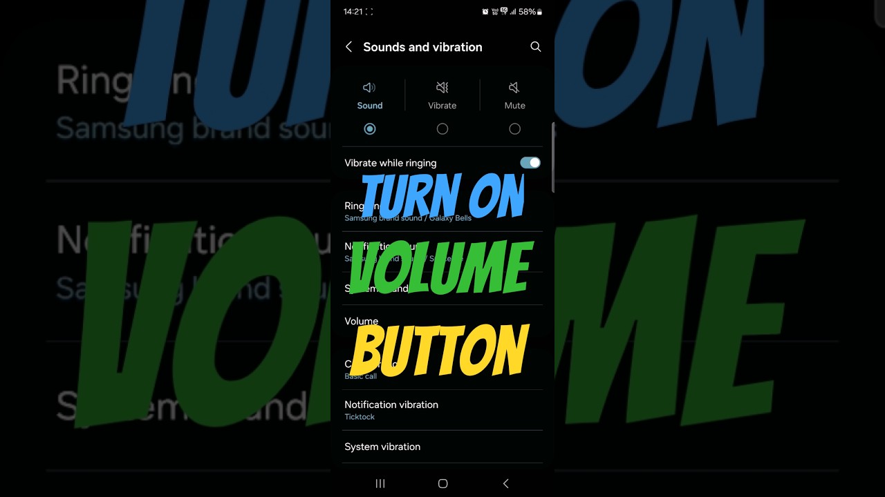 How to Turn ON volume control button for media  in Android? #shortsfeed #shorts #volumecontrol