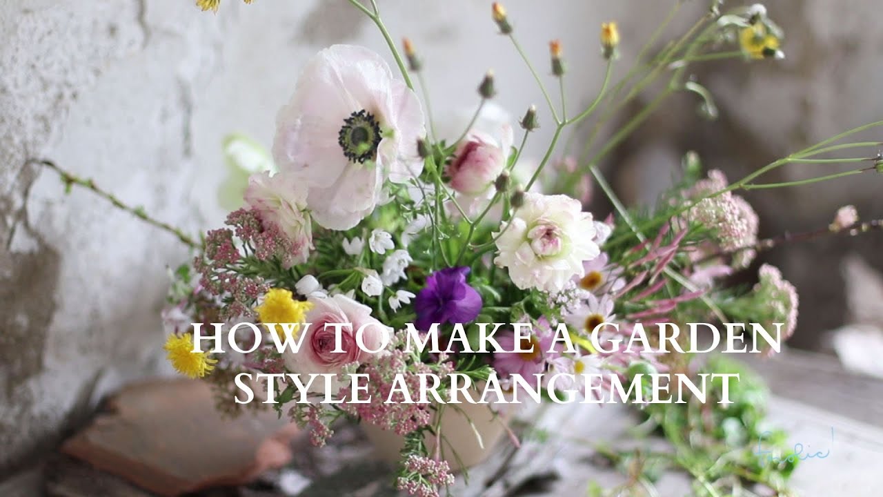 HOW TO MAKE A GARDEN STYLE ARRANGEMENT| Foam Free!