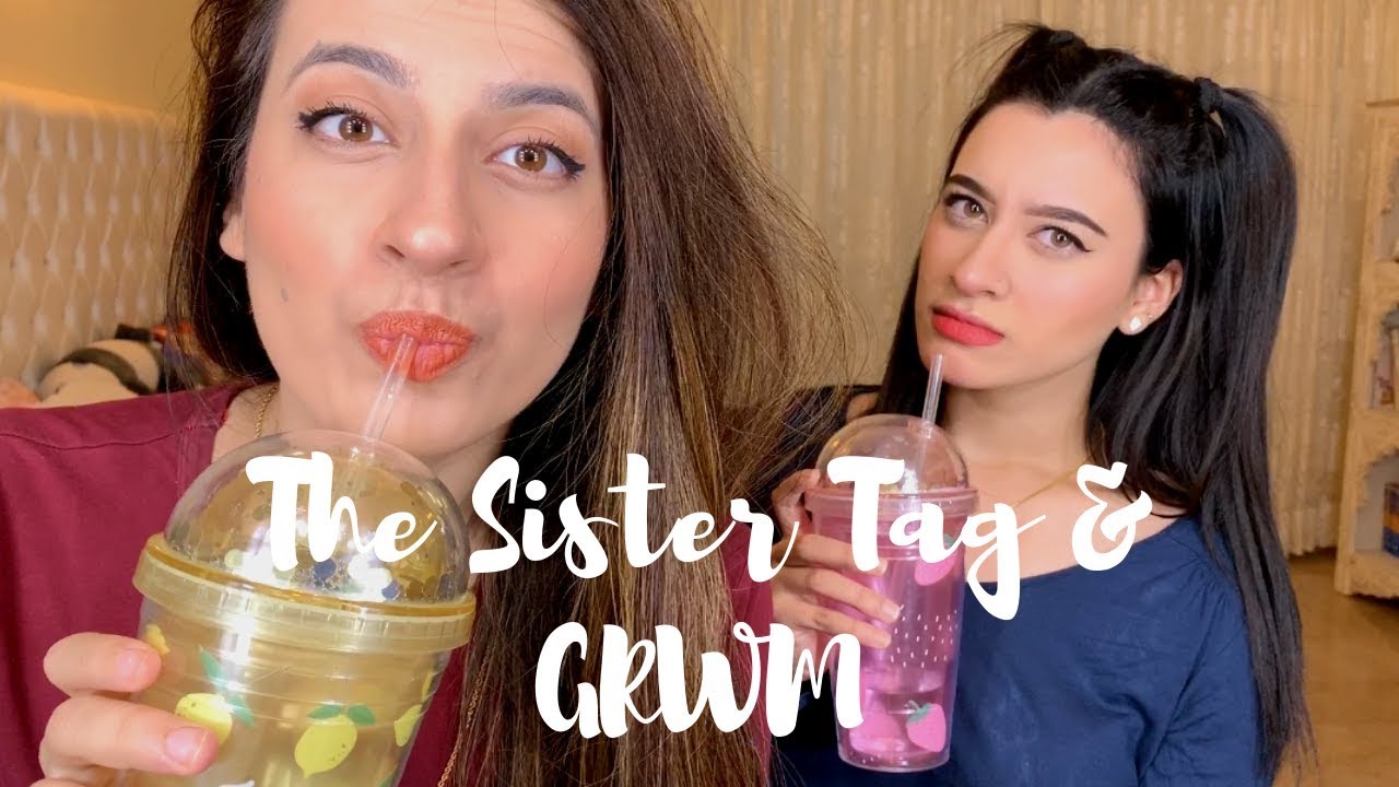 SISTER TAG + GRWM | Mariam's Go To Makeup Look | Mariam Khan | Amina Khan
