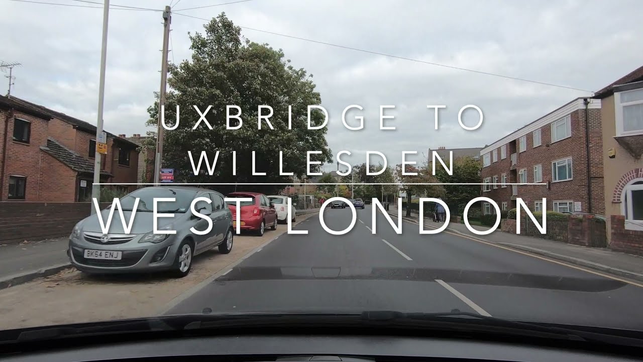 Driving in West London | Uxbridge to Willesden | A40 Motorway | England 🇬🇧