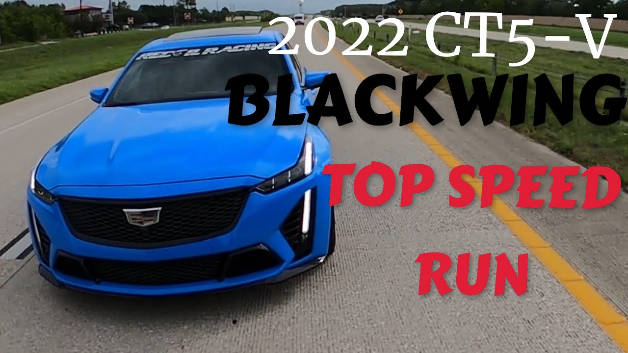 Top speed run in Recoil Racing’s shop 2022 CT5-V Blackwing.  Does the stock Blackwing go 200+ mph???