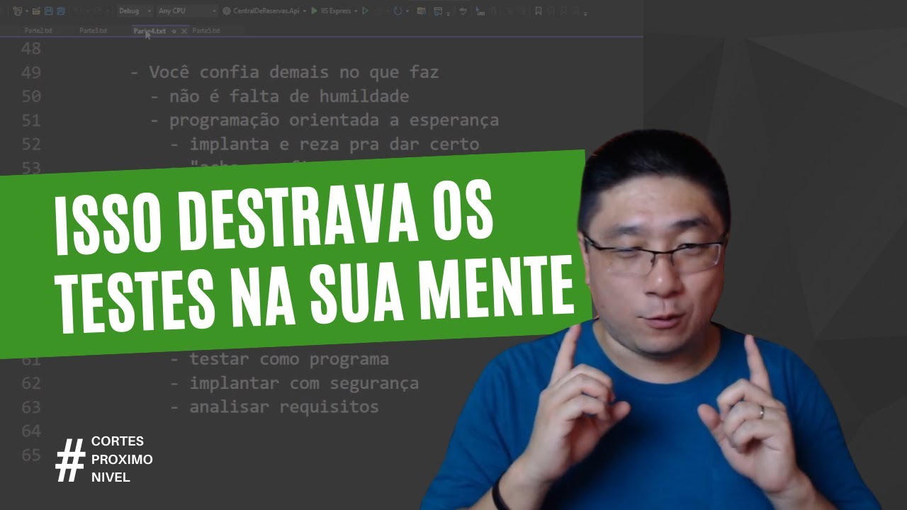 O jeito que você TESTA SEU CÓDIGO vai MUDAR MUITO depois de entender isso