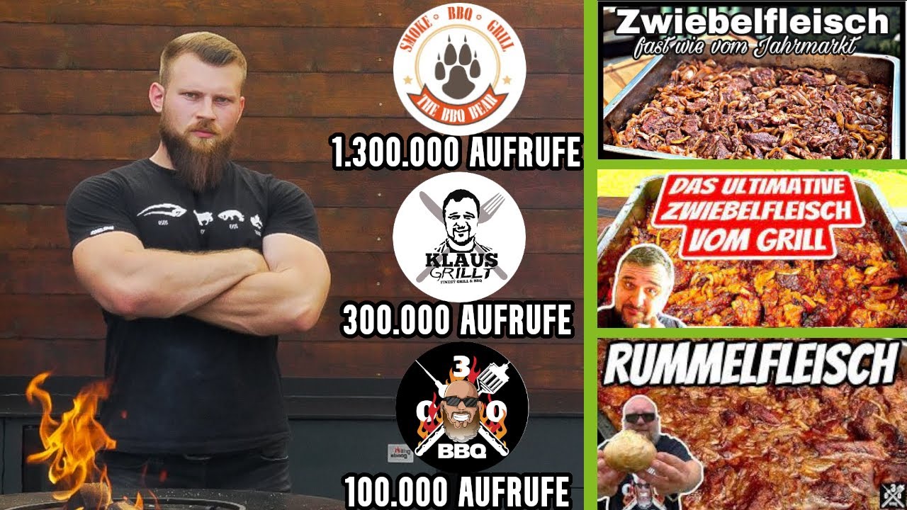 Wer macht das beste Zwiebelfleisch vom Grill?! @Klaus grillt vs. @The BBQ Bear vs. @030 BBQ