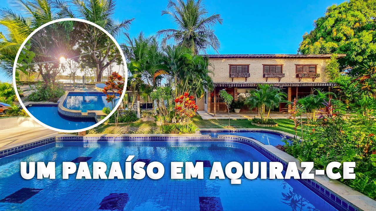 Chácara de Frente para Lago em Aquiraz-CE (Casa à Venda 4 Suítes)