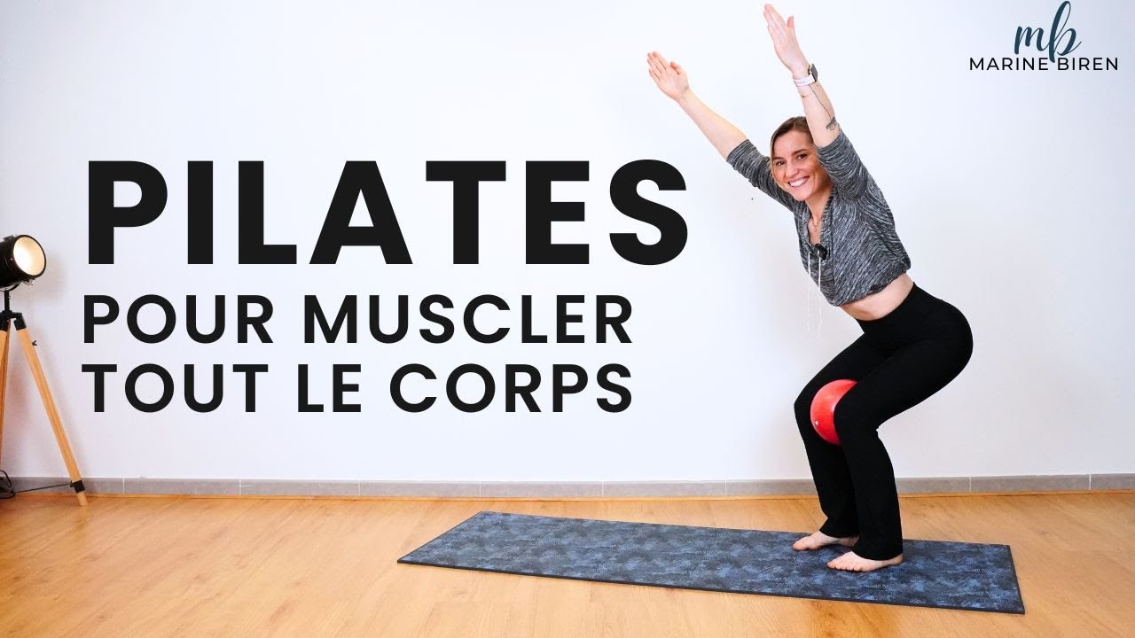 🙏🏻 22 Min - PILATES pour MUSCLER tout le corps à la maison - Marine BIREN