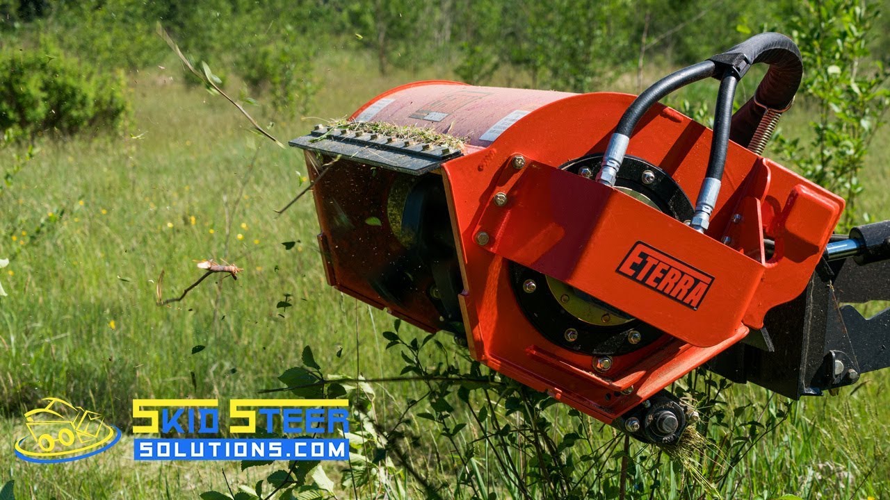 Eterra Mini Skid Steer Sidewinder Flail Mower | Product Overview + Demo