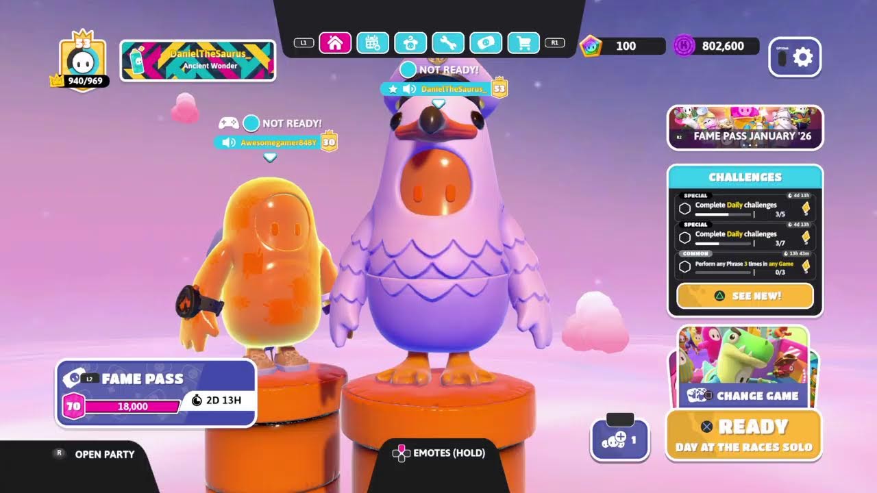 Live Fallguys with viewers customs