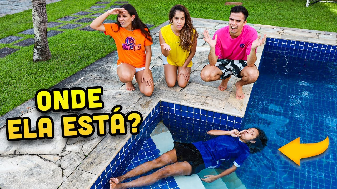 ME CAMUFLEI EMBAIXO D'ÁGUA PARA ROUBAR NO ESCONDE ESCONDE E ELES SE REVOLTARAM!