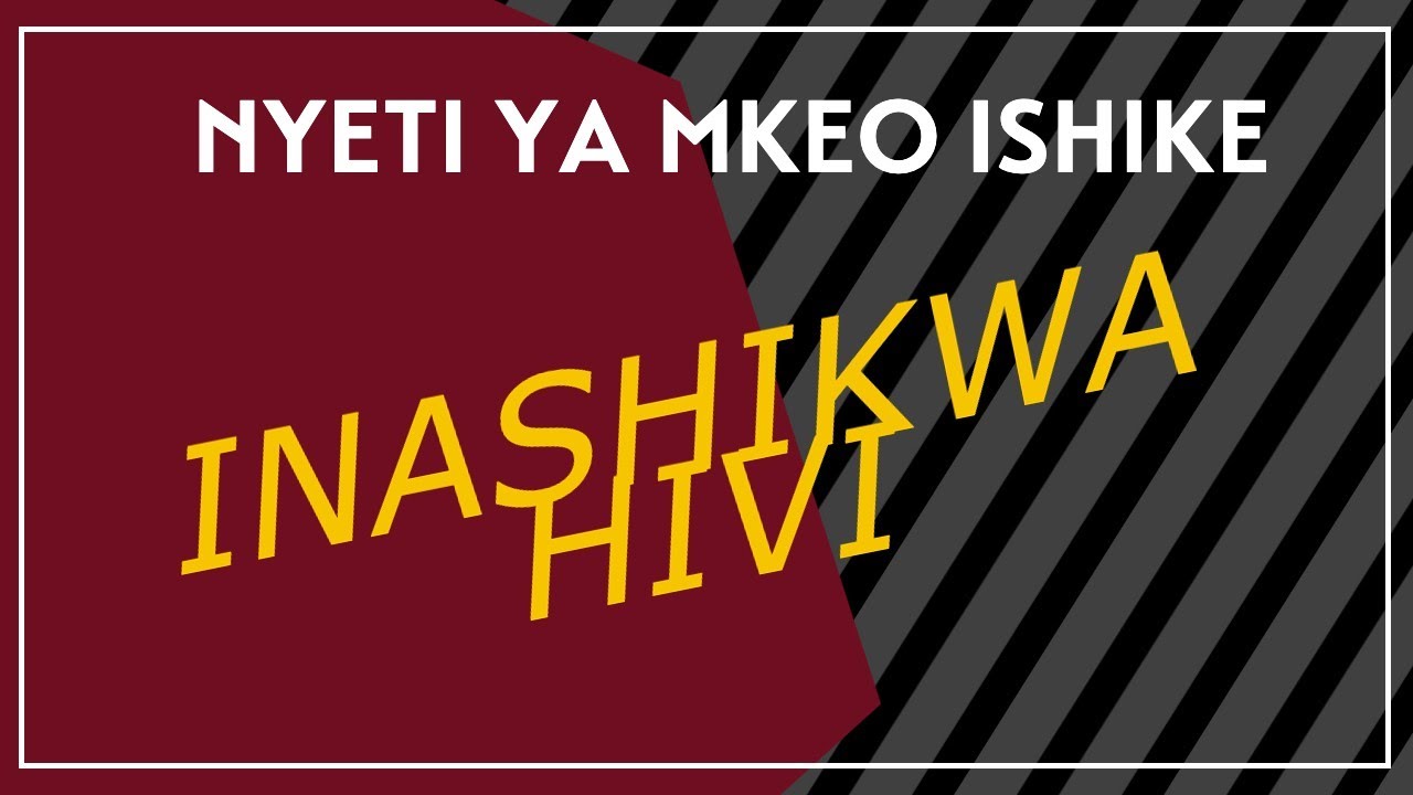Ushike uke namna hii mkeo afike kileleni kila mara BY DR Paul Mwaipopo