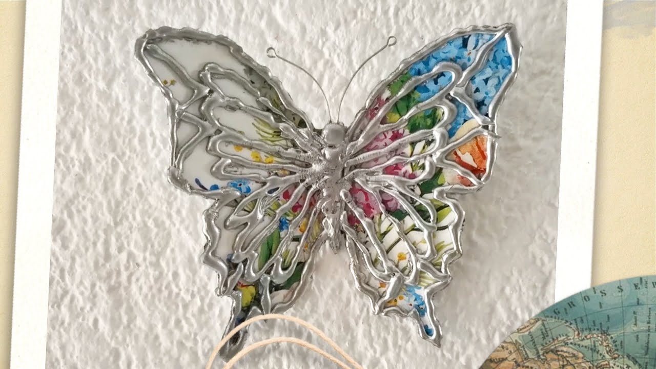 Mariposas de falsa plata argento