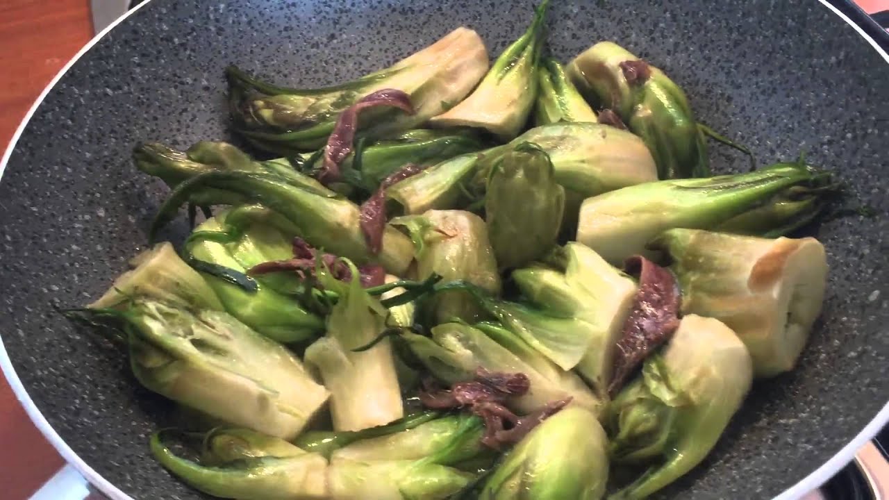 Video ricetta - Spaghetti puntarelle e alici