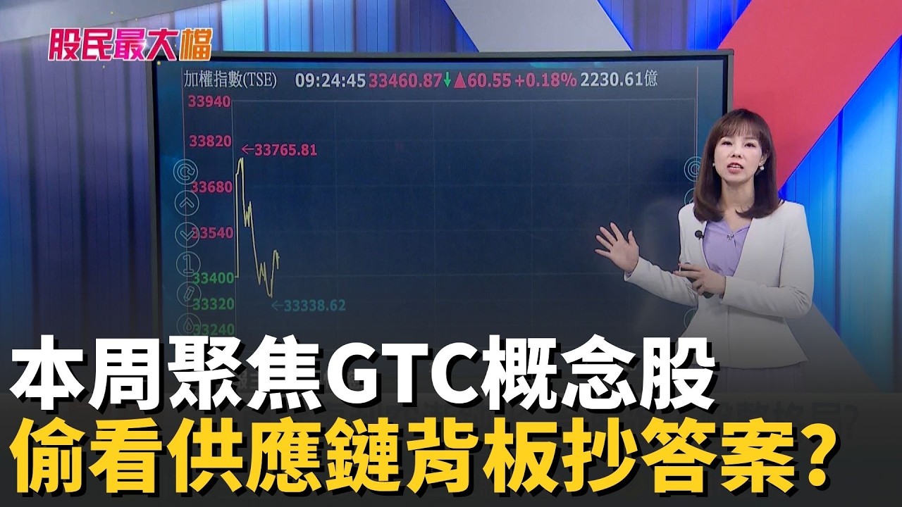 本周聚焦GTC概念股 老黃一出手股價馬上有 偷看供應鏈背板抄答案?【股民最大黨-關鍵權值股】｜94要賺錢