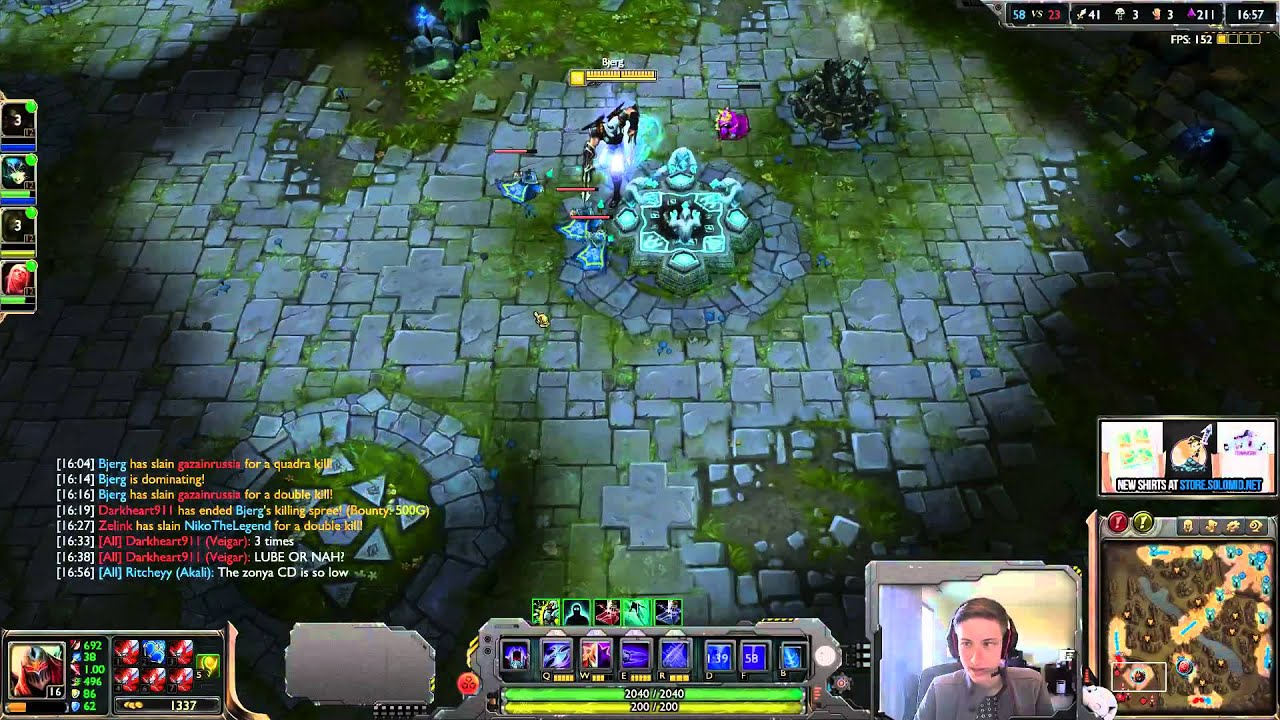 Bjergsen Zed Jungle [URF]