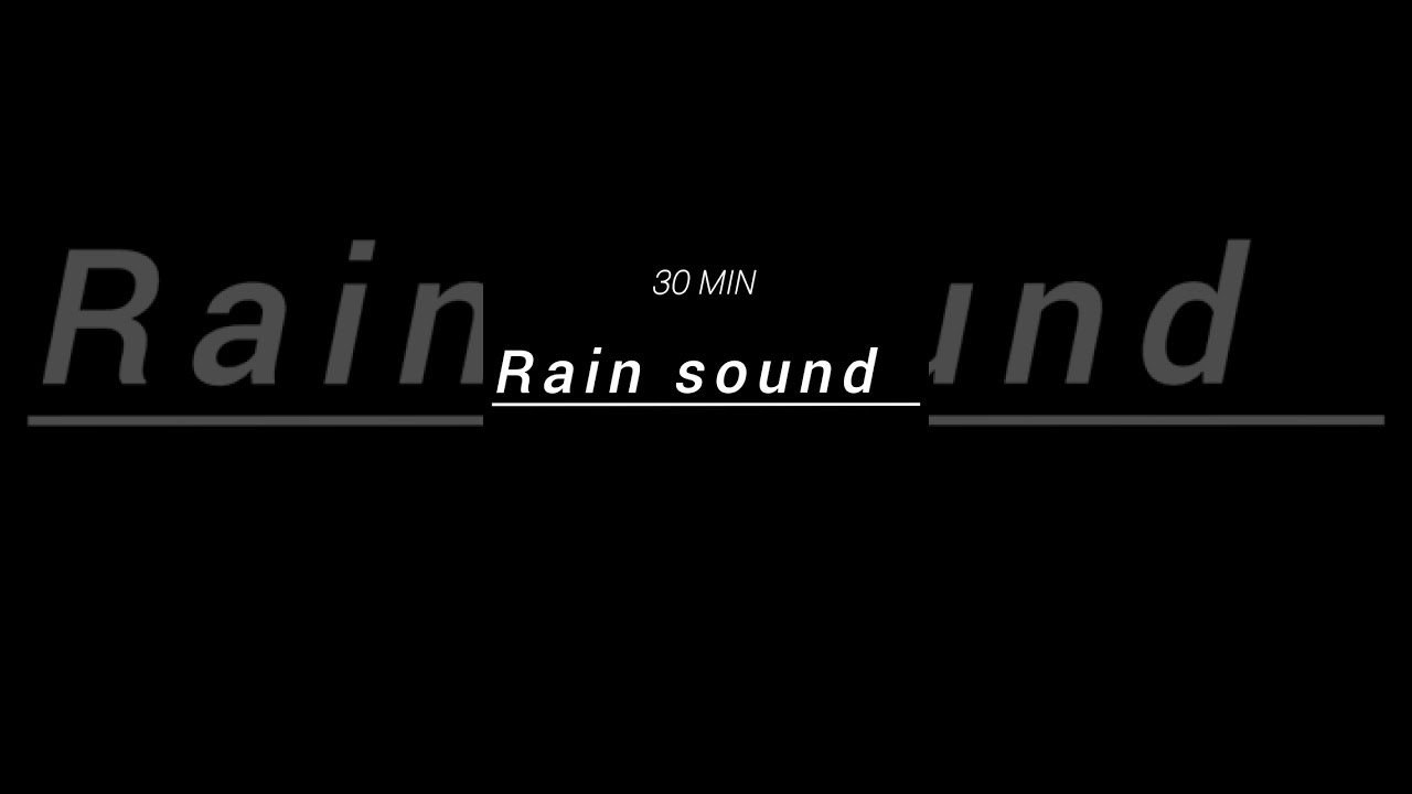 Heavy rain sound with thunderstorm ⛈️ Black screen rain 🌧️ relaxing sound soft night with rain 