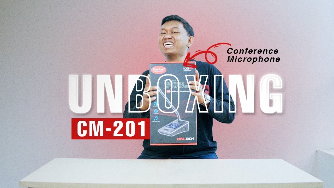 Unboxing Mic Wireless Conference Terbaru dari BareTone Audio! | CM-201