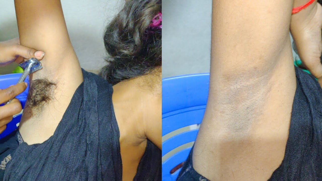 Unwanted hairy armpit shaving school girls।