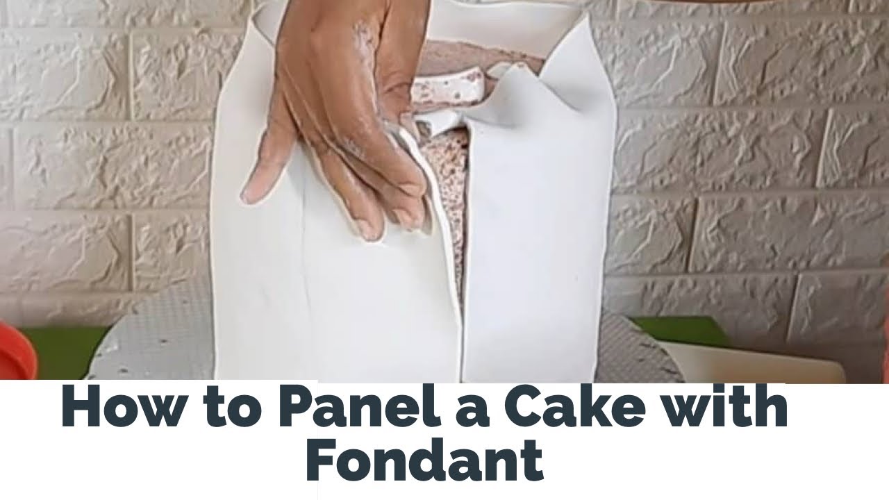 How to cover A Cake with Sharp edges with fondant | Fondant Panel Method