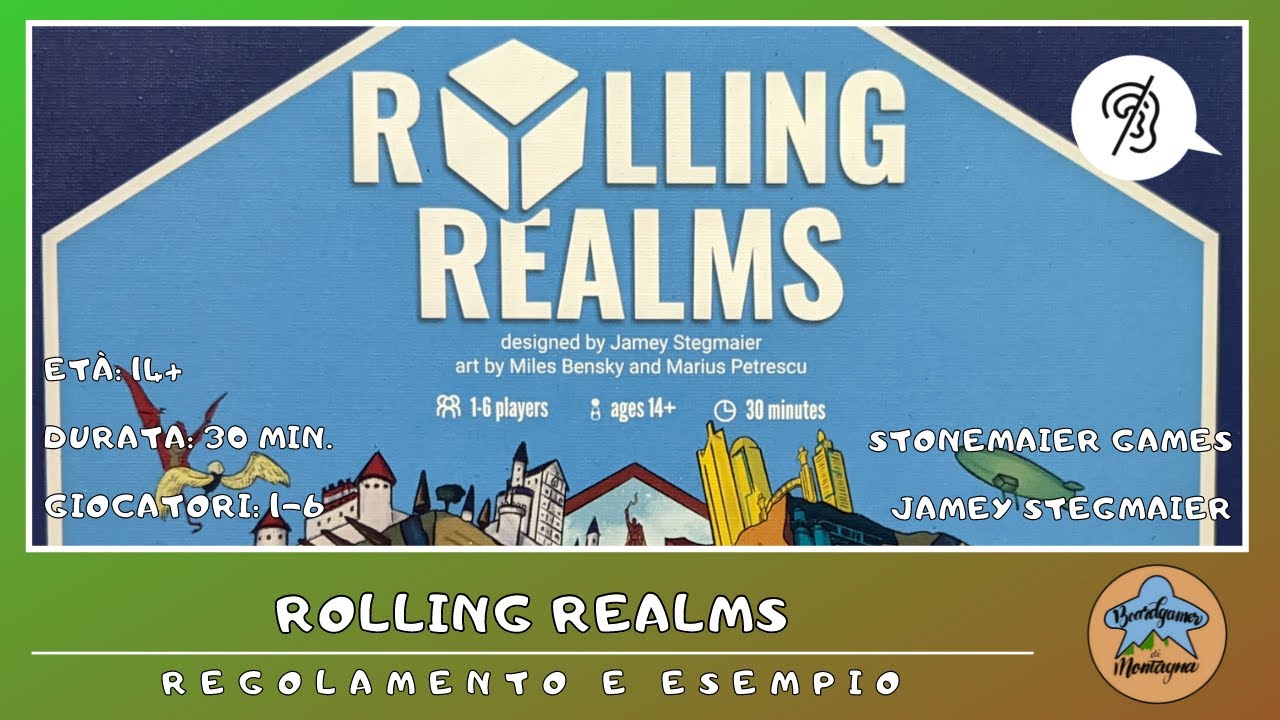Rolling Realms - regolamento ed esempio di gioco in italiano (tutorial) [SUB ITA]