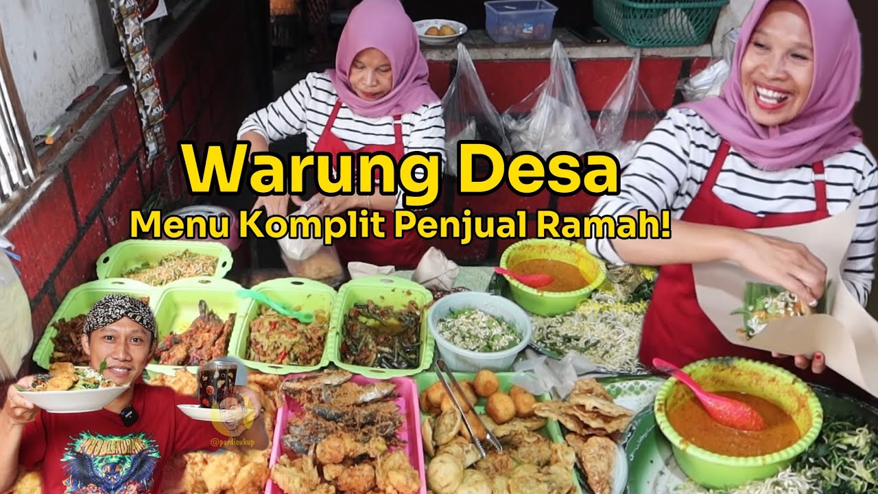 Jualan di pedesaan tapi menunya komplit plit! jam 05.30 sudah ready!