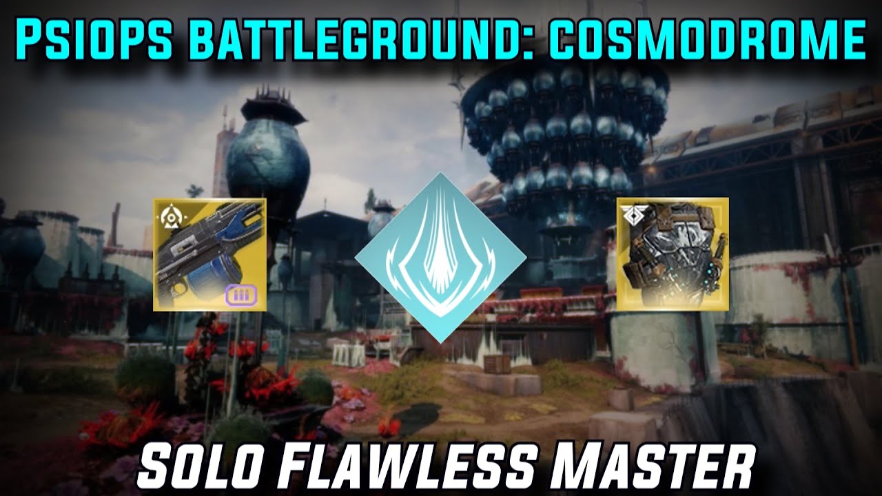 Solo Flawless Master Psiops BG Cosmodrome Arc Titan w/ Armamentarium [Destiny 2]
