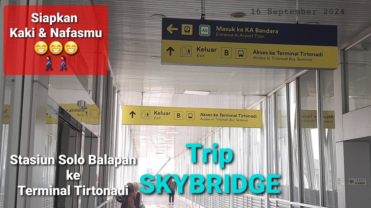 10 Menit Auto Pegal eh SEHAT 😀 ❗ Olahraga Kaki 📍 SKYBRIDGE Stasiun Balapan - Terminal Tirtonadi Solo