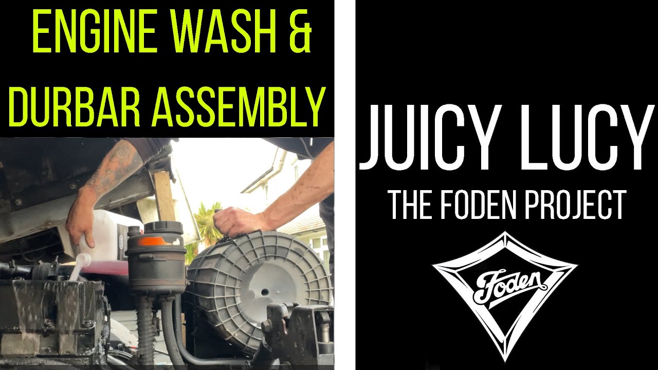 CUMMINS ENGINE WASH & DURBAR ASSEMBLY - FODEN TRUCK - CUMMINS ENGINE - Prepping for 2024 Truck Shows
