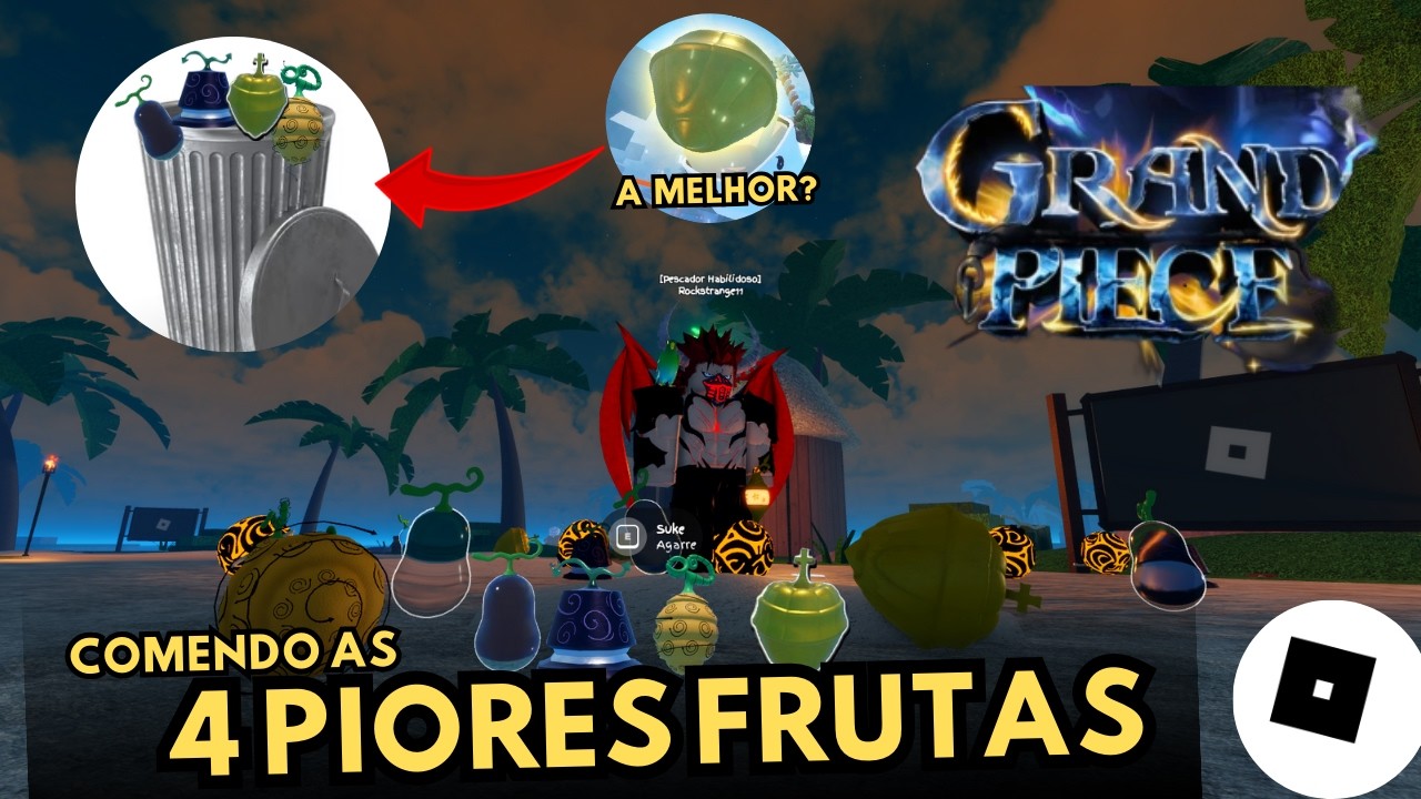 TESTEI as PIORES FRUTAS do GPO em 2026 nesse video
