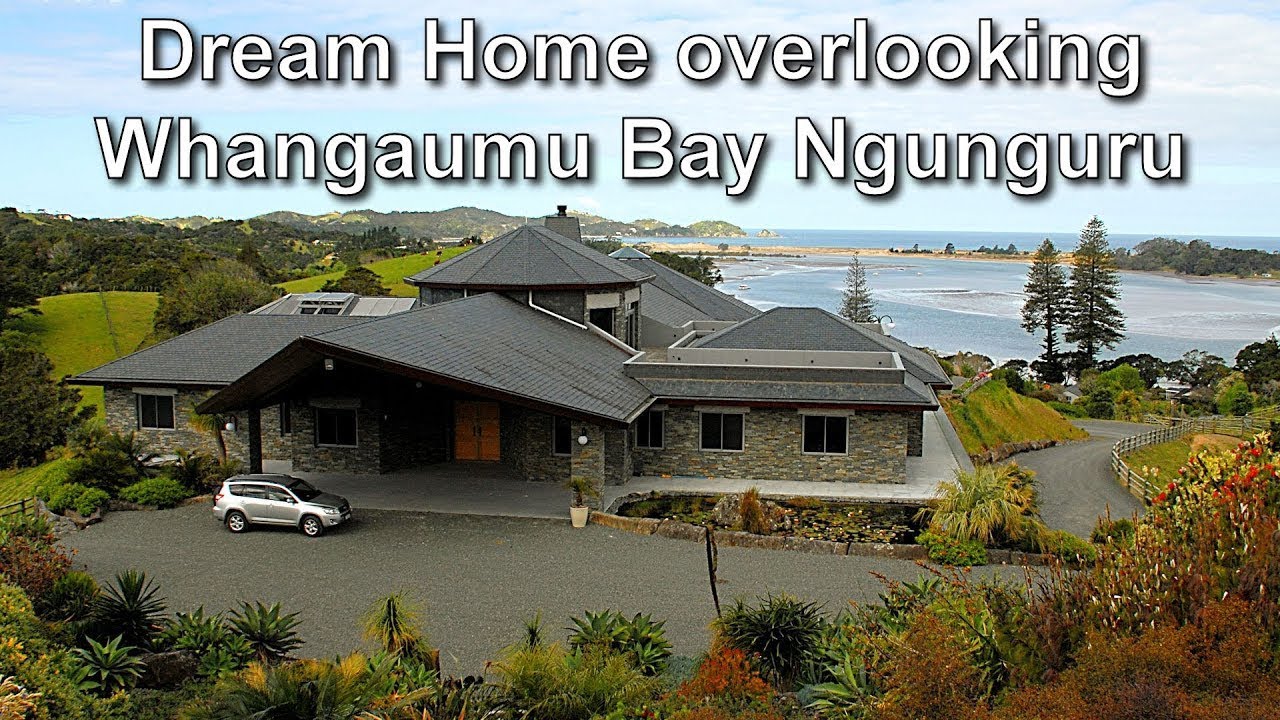 Whangaumu Bay, Ngunguru, New Zealand the 'Dream Home' Aerial view in 2020