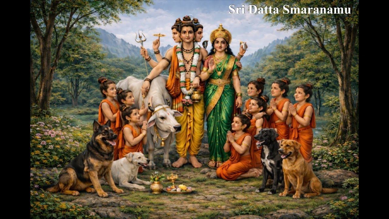 Sri Anagha Devi Ashtottara Shatanama Stotram | 108 Divine Names of Anagha Devi | Datta Guru Bhakti