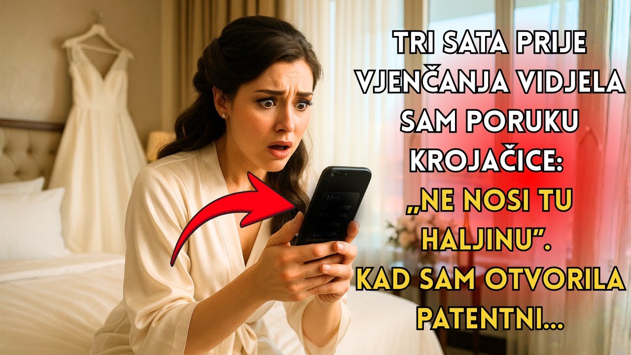 Tri sata prije vjenčanja vidjela sam poruku krojačice „Ne nosi tu haljinu”.Kad sam otvorila patentni
