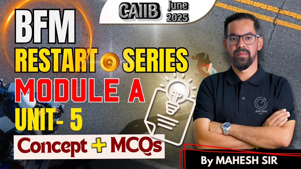Facilities for Exporters & Importers | CAIIB BFM MODULE A UNIT 5 | BFM Concept & MCQs by Mahesh Sir