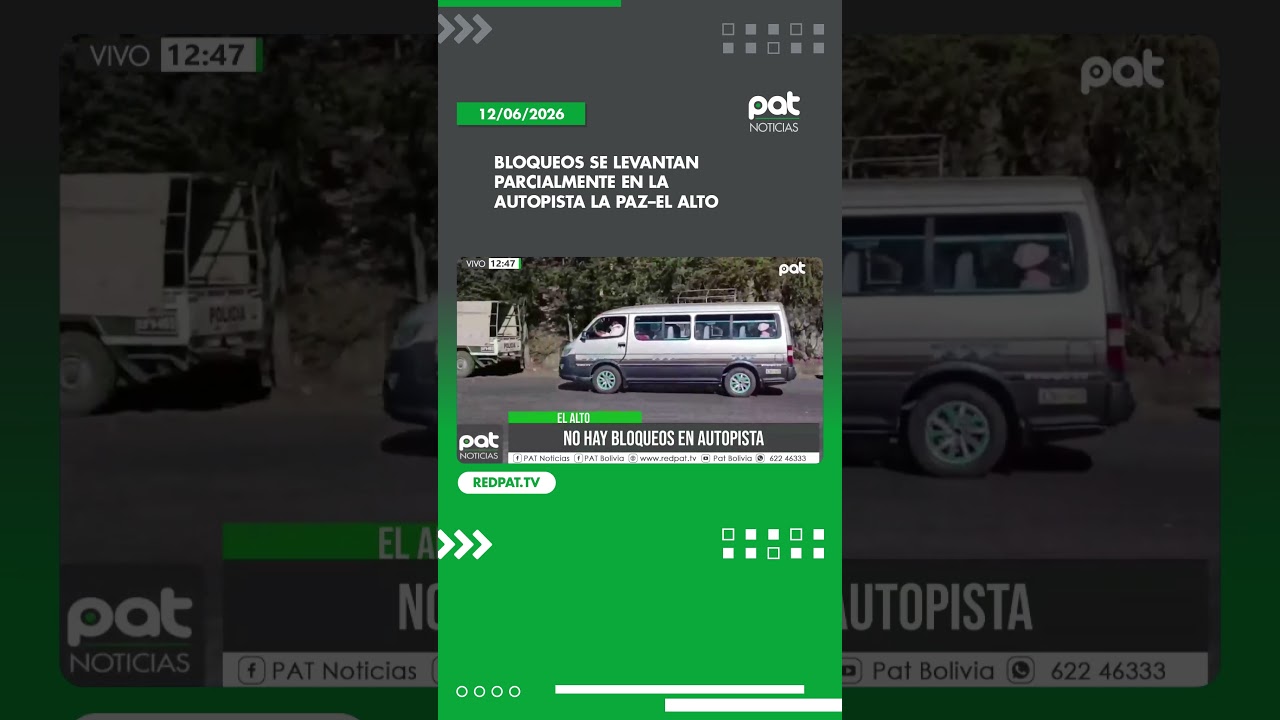Bloqueos se levantan parcialmente en la autopista La Paz&ndash;El Alto