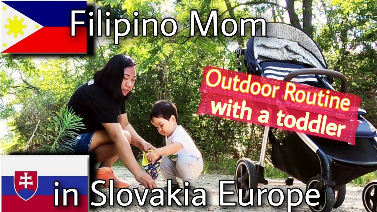 Filipino Mom in Slovakia Europe - Morning Outdoor Routine with a Toddler