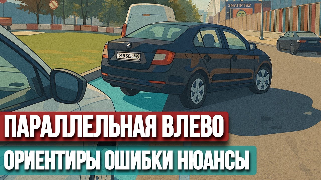 Как быстро наработать навык параллельной парковки влево и исправить ошибки