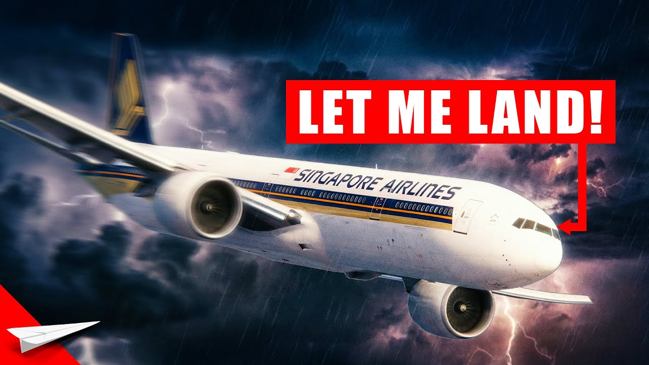 TRAPPED in a Thunderstorm with Zero Fuel - Singapore Airlines 319