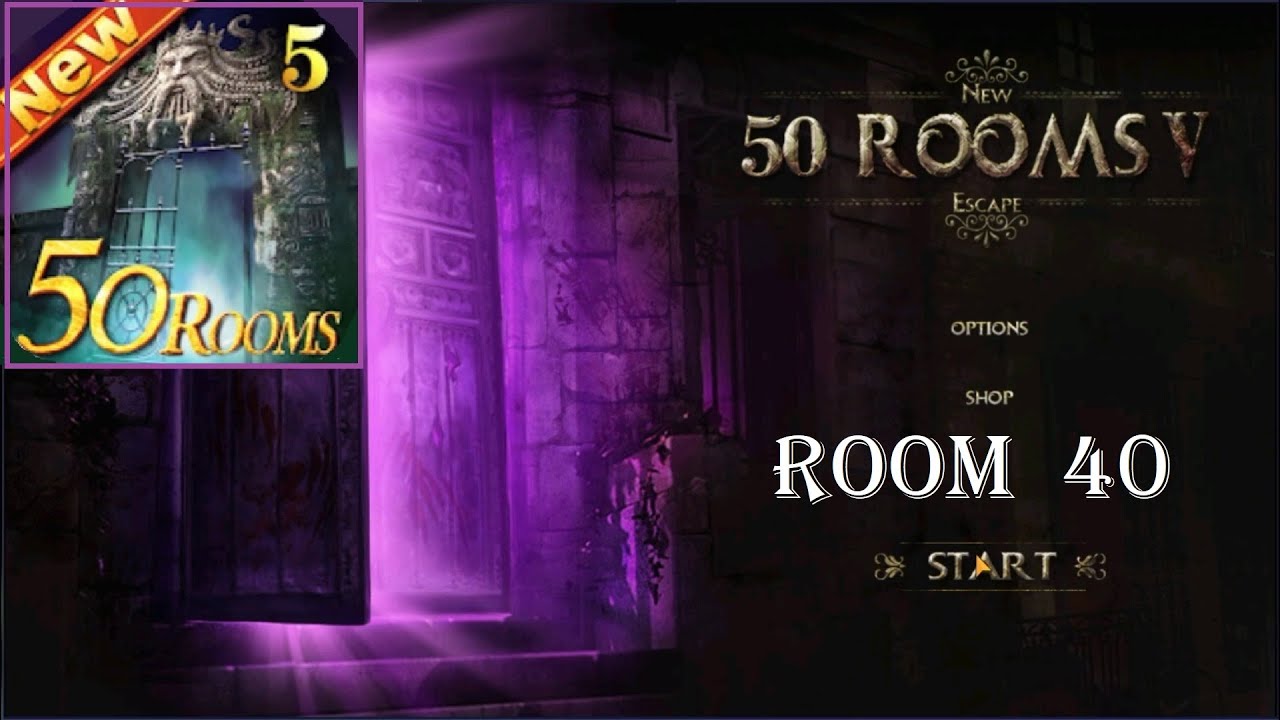 New 50 Rooms Escape V   level 40 walkthrough.