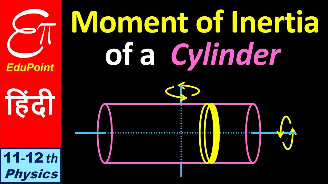 🔴 Moment of Inertia for a CYLINDER || in HINDI