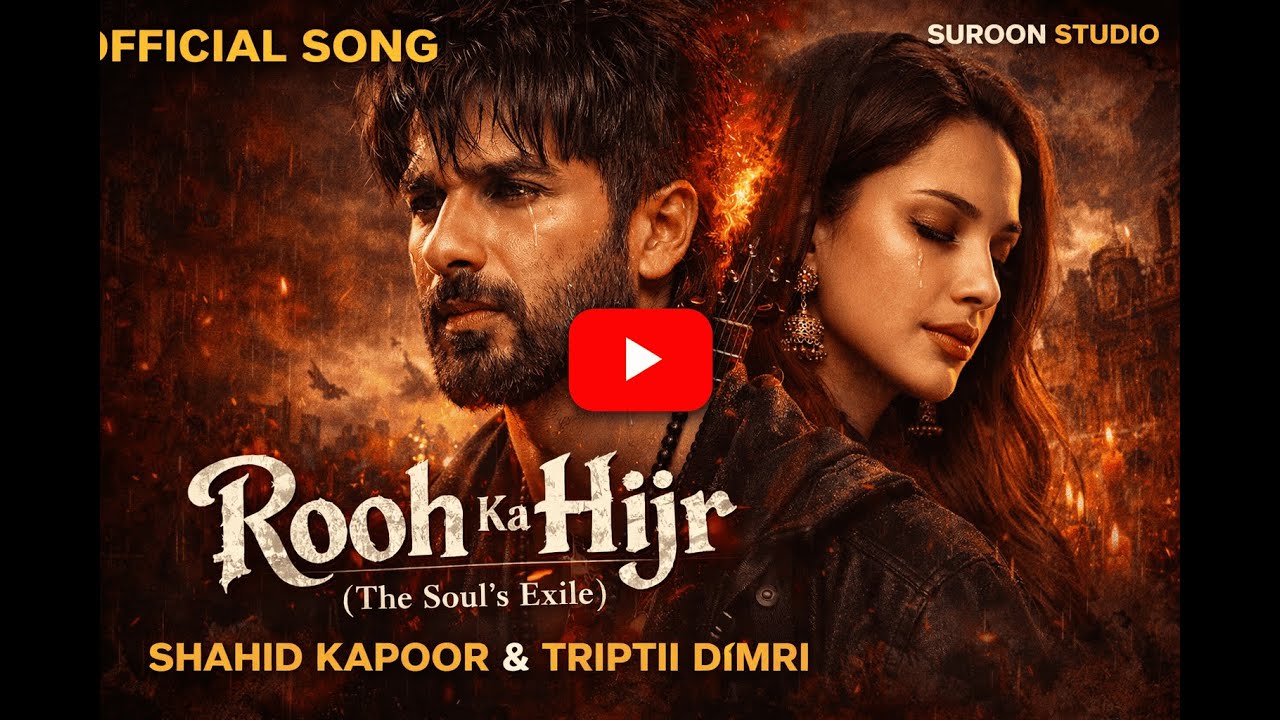 Rooh Ka Hijr - Official Song 💔 | O Romeo | Shahid Kapoor, Triptii Dimri | Bin tere har saans...