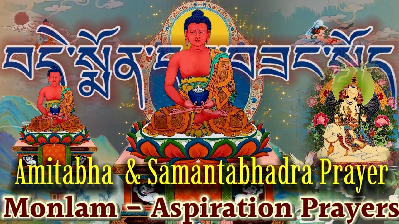 ☸️Amitabha & Samantabhadra Prayer | Sangcho & Dewachen Monlam | Aspiration for Rebirth & Liberation