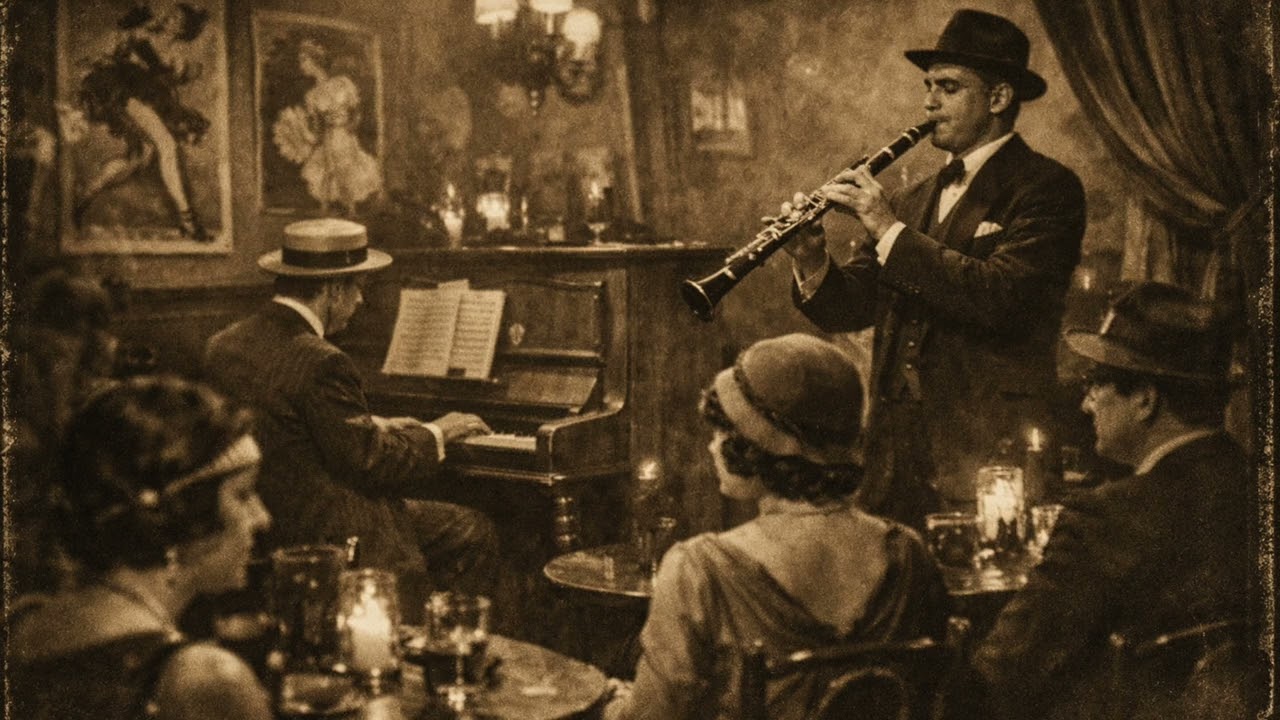 Jazz Français Années 1920 ☕🎷 | Café Parisien, Vinyle & Élégance Bohème